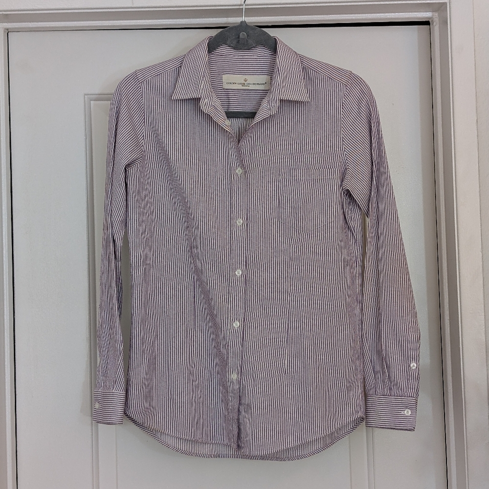Golden Goose Pinstripe Shirt XS - Picture 2 of 7